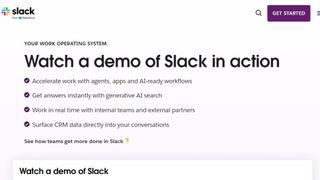 Website screenshot from Slack (November 2024)