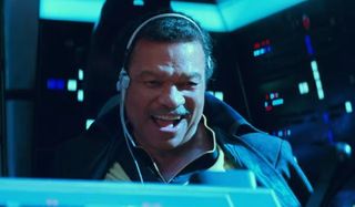 Billy Dee Williams as lando calrissian in Star Wars: The rise of Skywalker