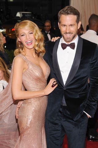 Blake Lively and Ryan Reynolds at the Costume Institute Gala, 2014