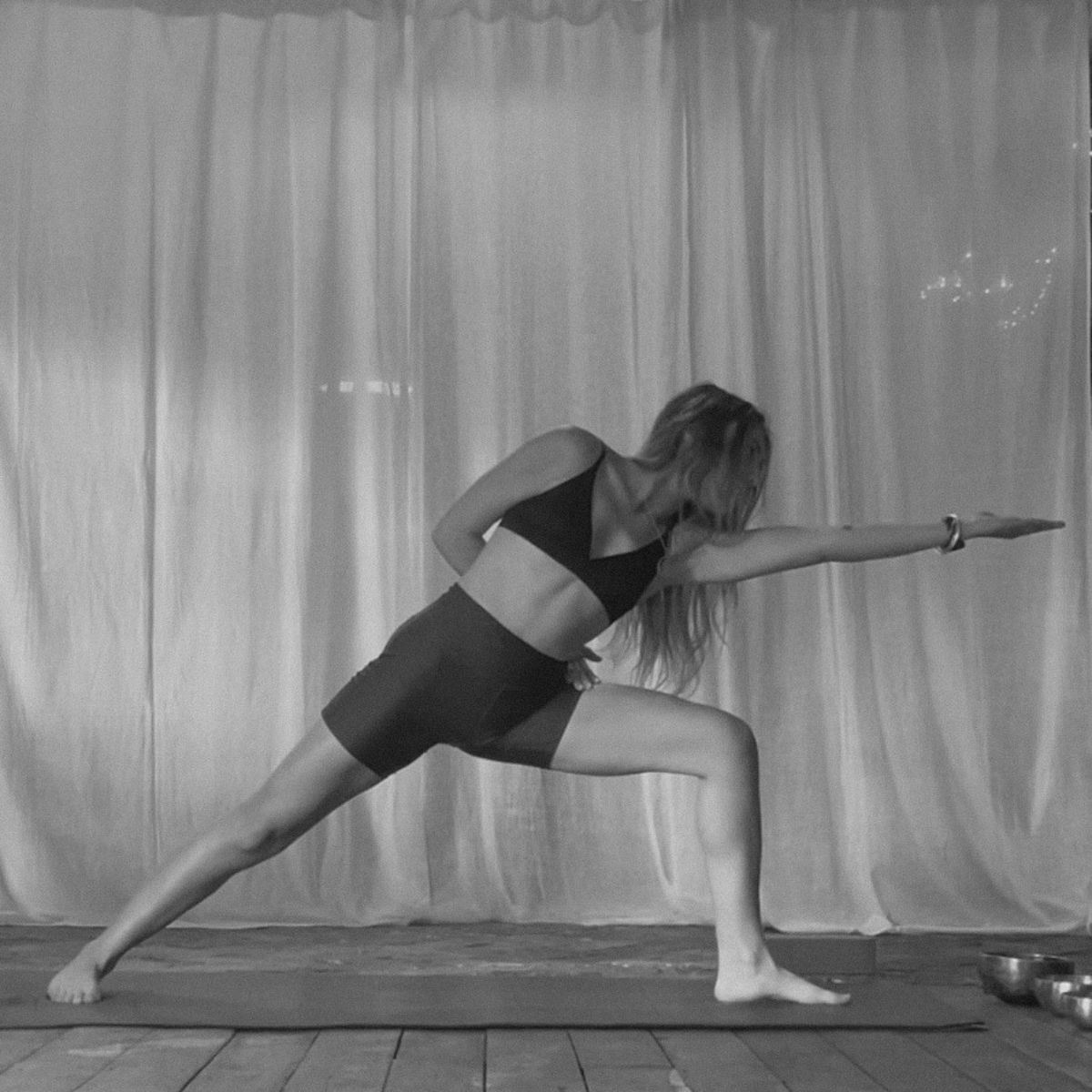 woman doing yoga pose