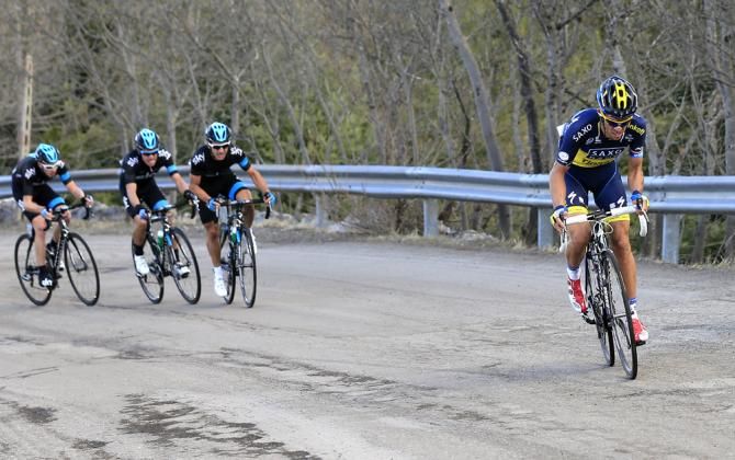 Alberto Contador (Team Saxo-Tinkoff) failed to crack Sky