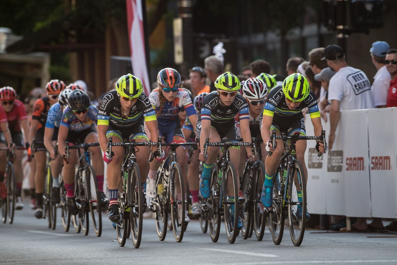 TIBCO gets on the front again heading into the final laps