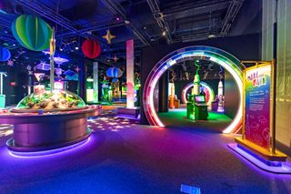The Crayola IDEAworks lit up in bright colors with technology assistance from MAD Systems.