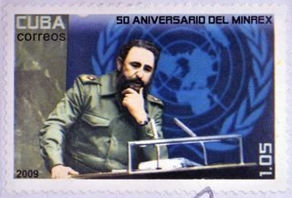 Fidel Castro stamp