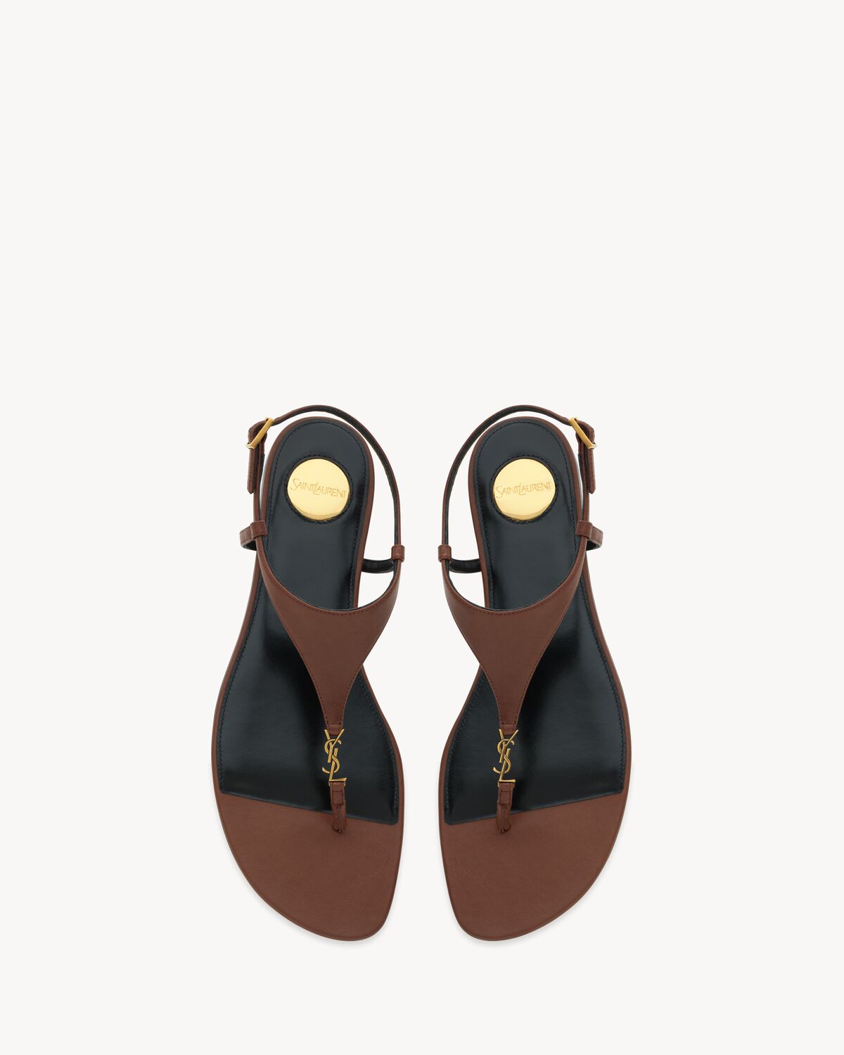 Women's Cassandra Sandals in Smooth Leather in Brown