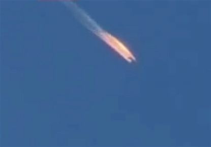 A Russian plane was shot down near the Syrian border