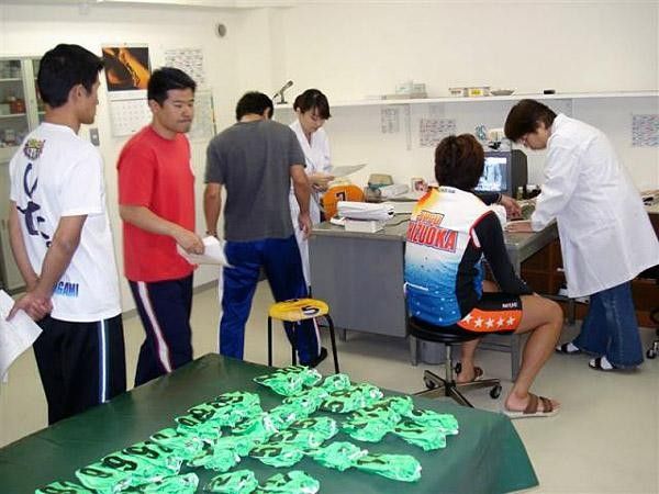 Riders get medical checks
