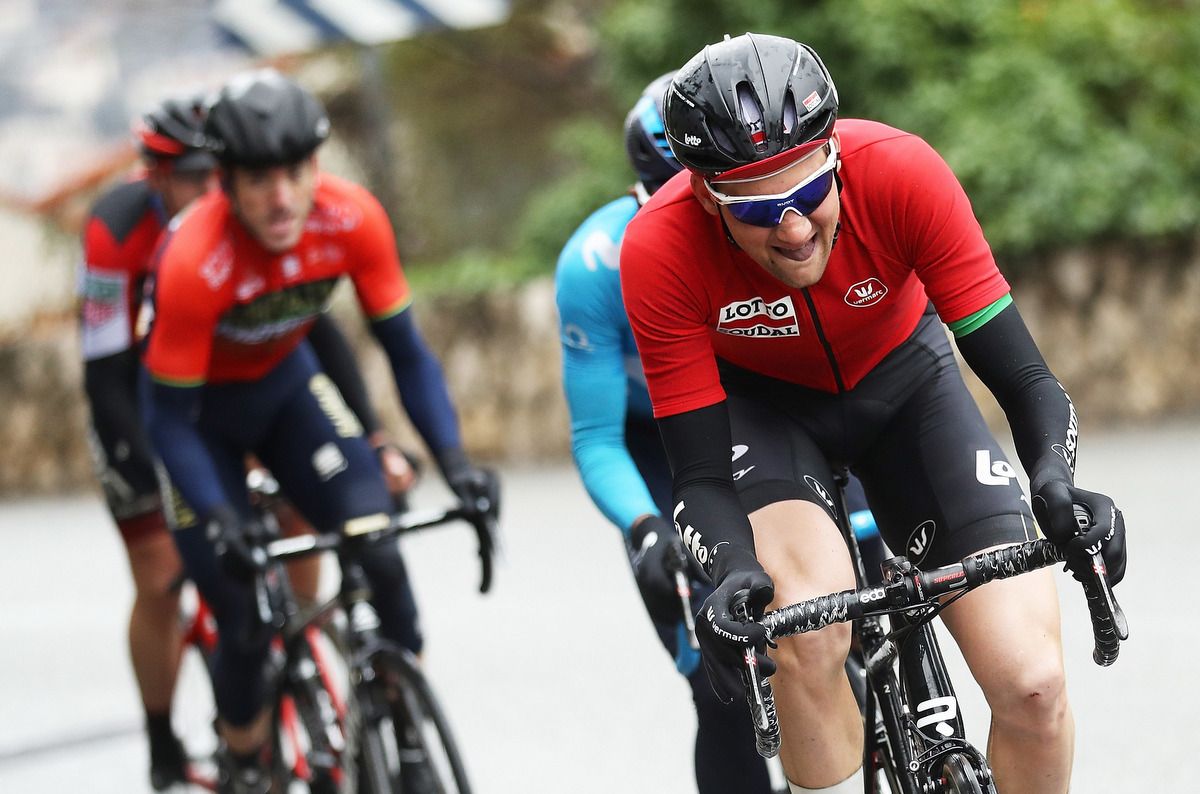 Tim Wellens (Lotto Soudal) attacking