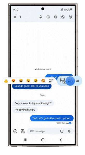 Google Messages' "Photomoji" exits beta alongside the launch of the Galaxy S24 series.
