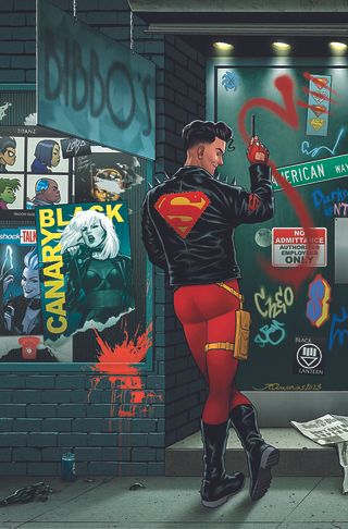 Artist in residence, Joe Quinones; Superboy