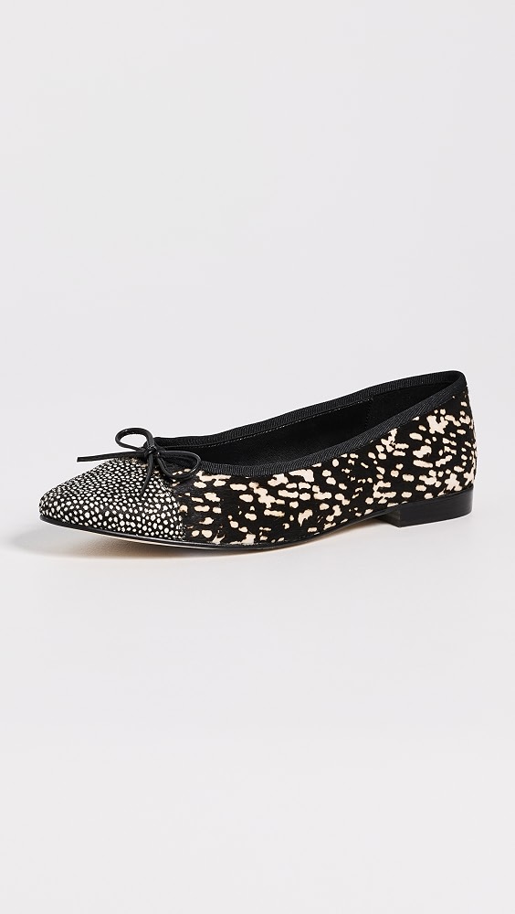 Arabesq-F Flats - Black White Hair