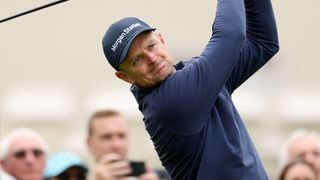 Justin Rose takes a shot at the BMW PGA Championship Celebrity Pro-Am