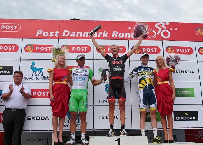 Magnus Cort Nielsen (Team Cult Energy) on the podium