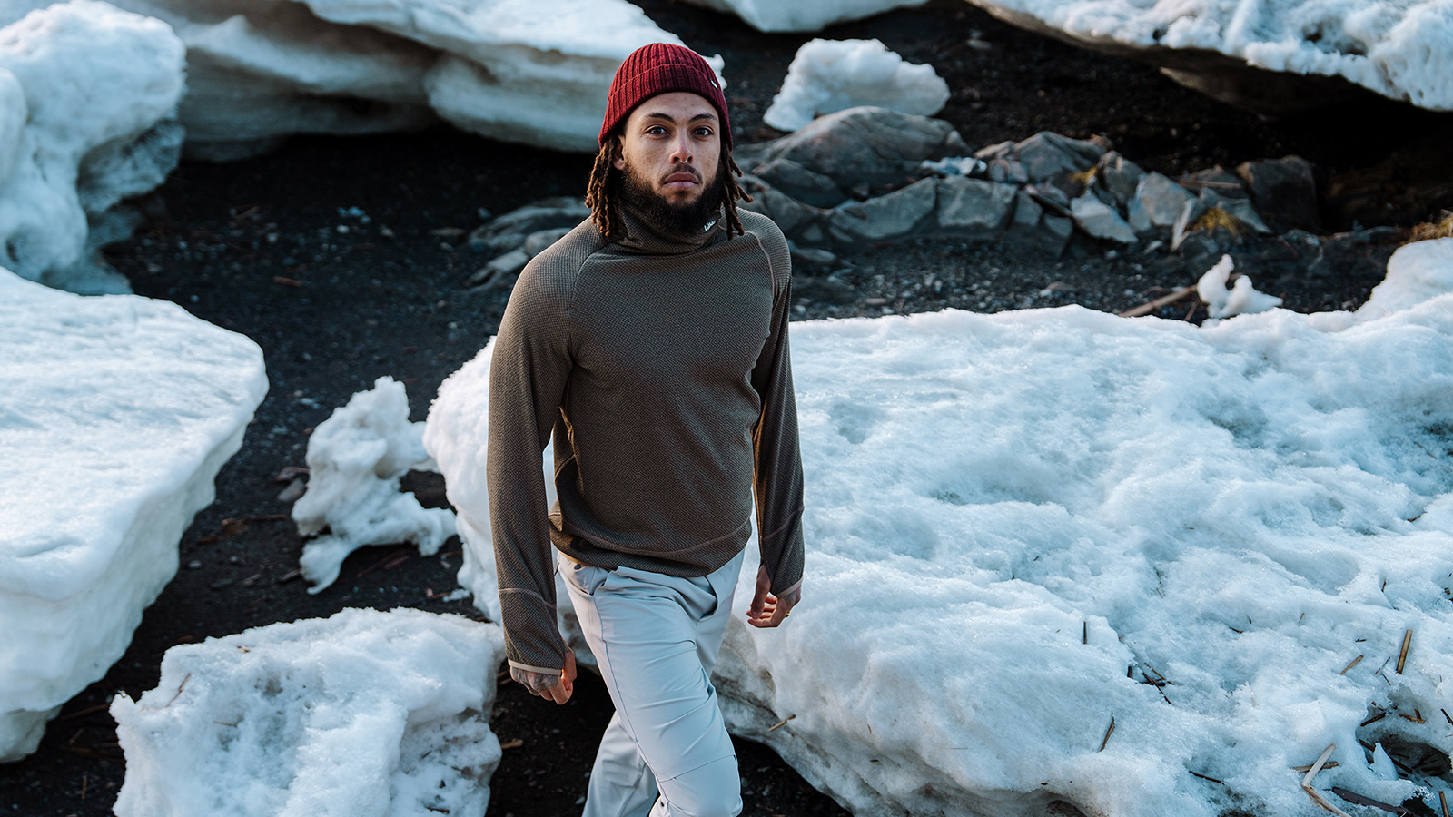 Runners in Quebec wearing Ciele’s 2025 cold weather collection