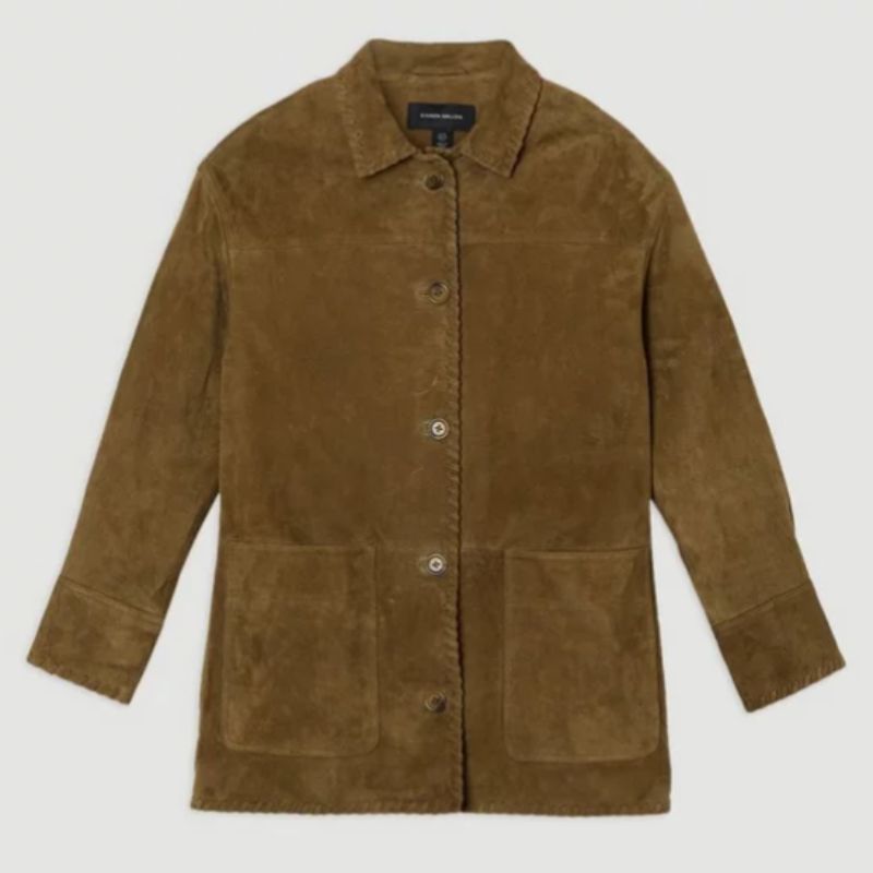 khaki suede jacket