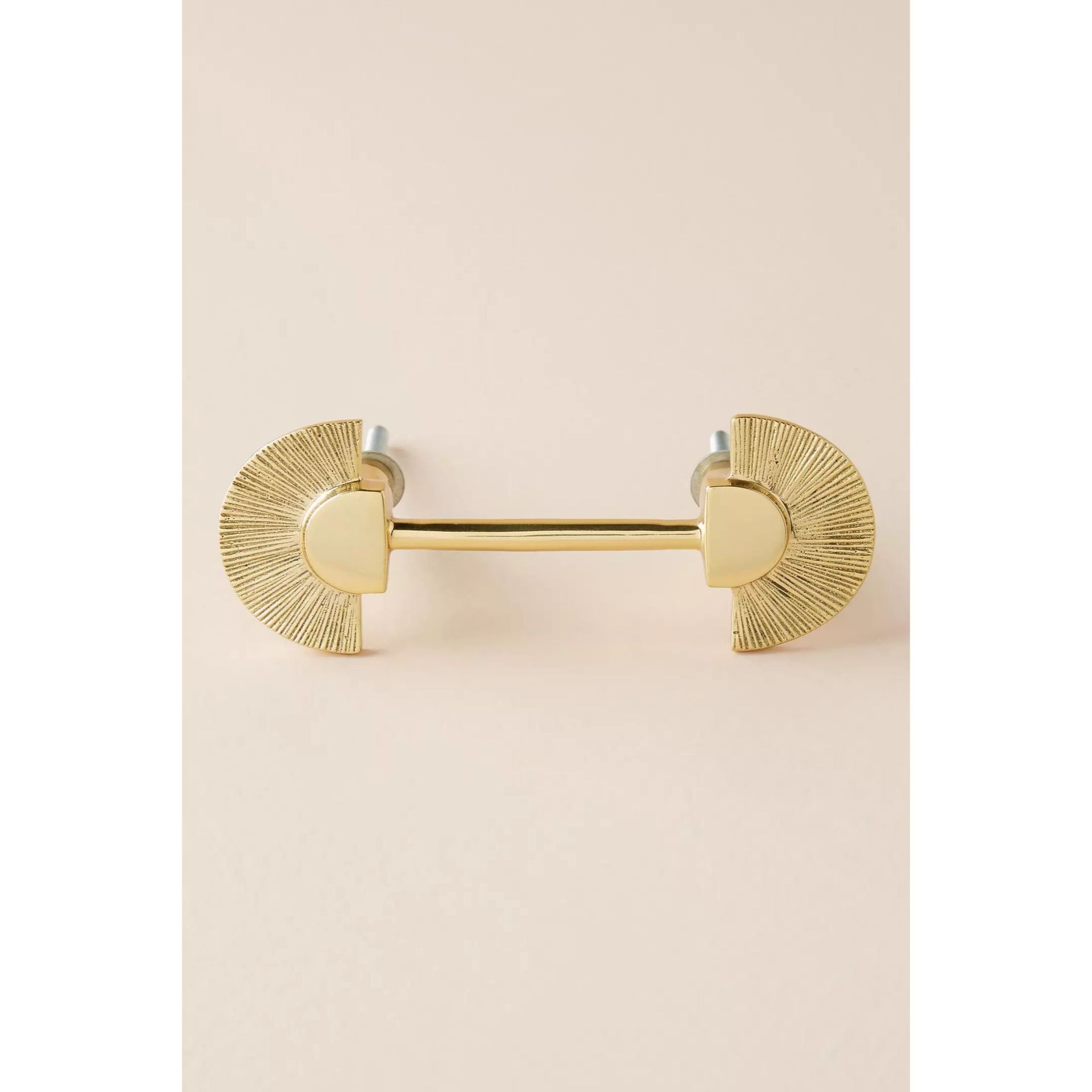 A brass pull handle