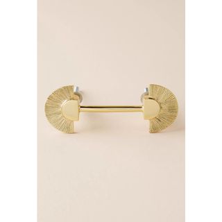 A brass pull handle
