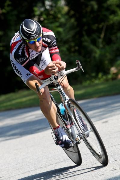 Nick Frey (Jamis-Colavita) putting in a good ride.
