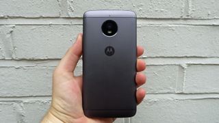 The Moto E4 Plus is heavy, but it sits comfortably in the hand.