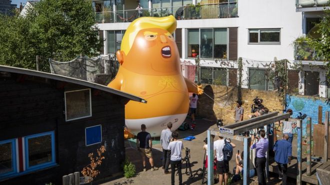 Trump baby balloon