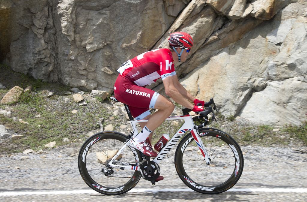 Alexander Kristoff (Katusha) on his new custom bike