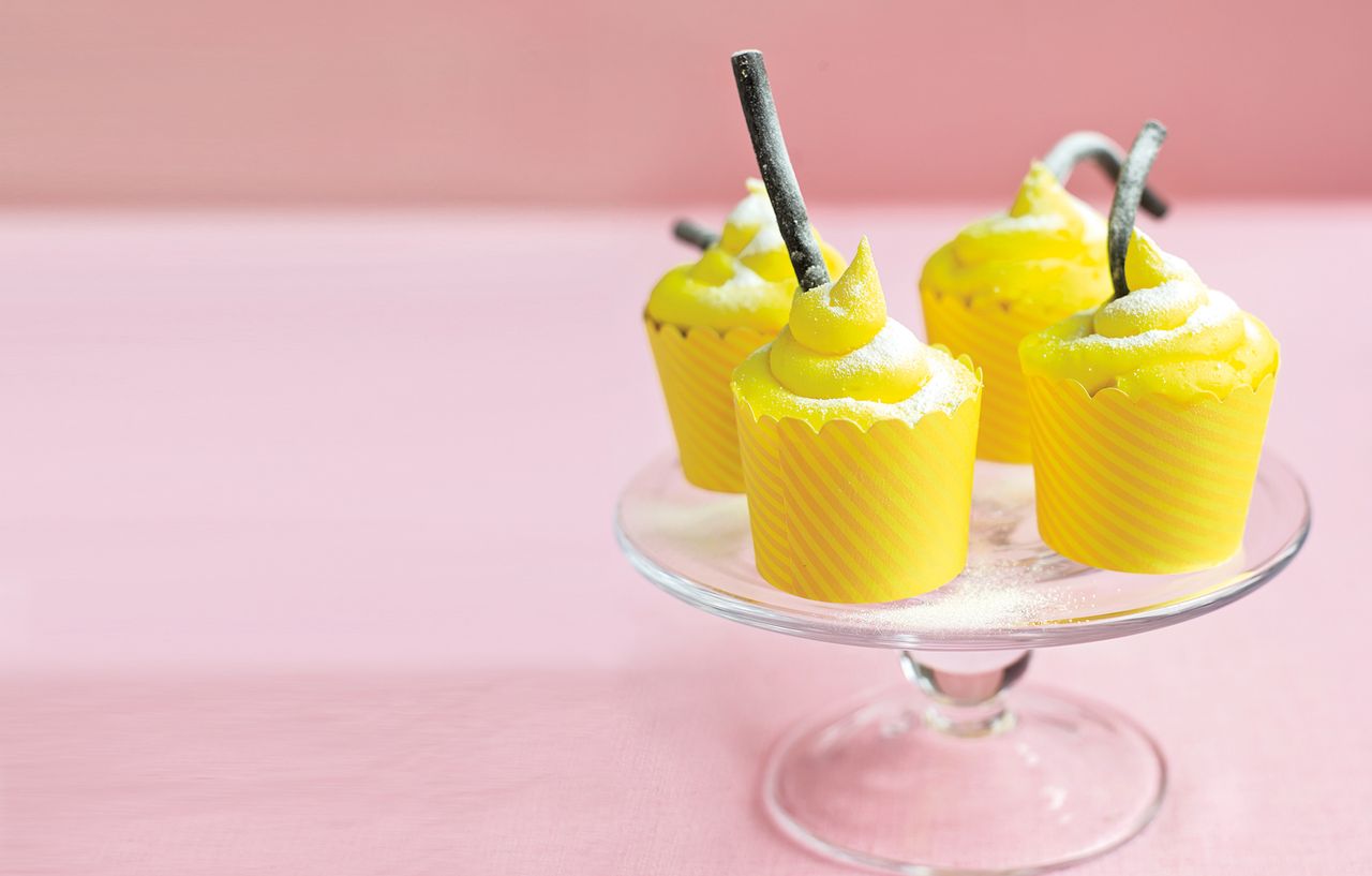 lemon sherbert cupcakes