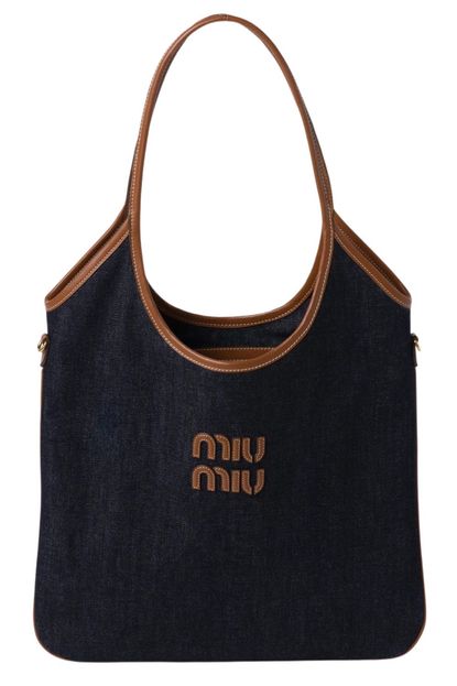 MIUMIU 26S IVY 40 TOTE IN DARK BROWN PATENT CALFSKIN main image 1