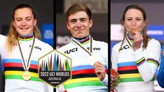Zoe Backstedt, Remco Evenepoel and Annemiek van Vleuten were three of the 2022 UCI Road World Champions