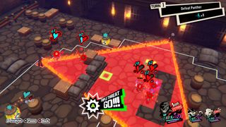 In-game screenshot of Persona 5 Tactica gameplay