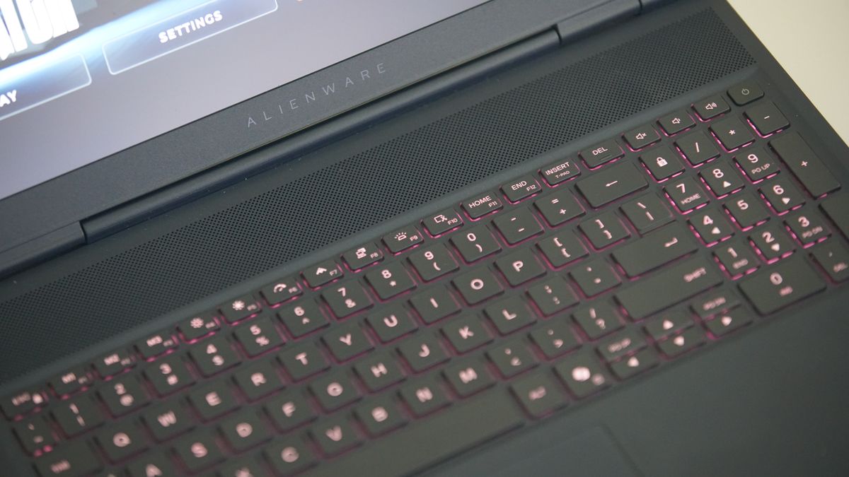 Alienware 16X Aurora on a desk