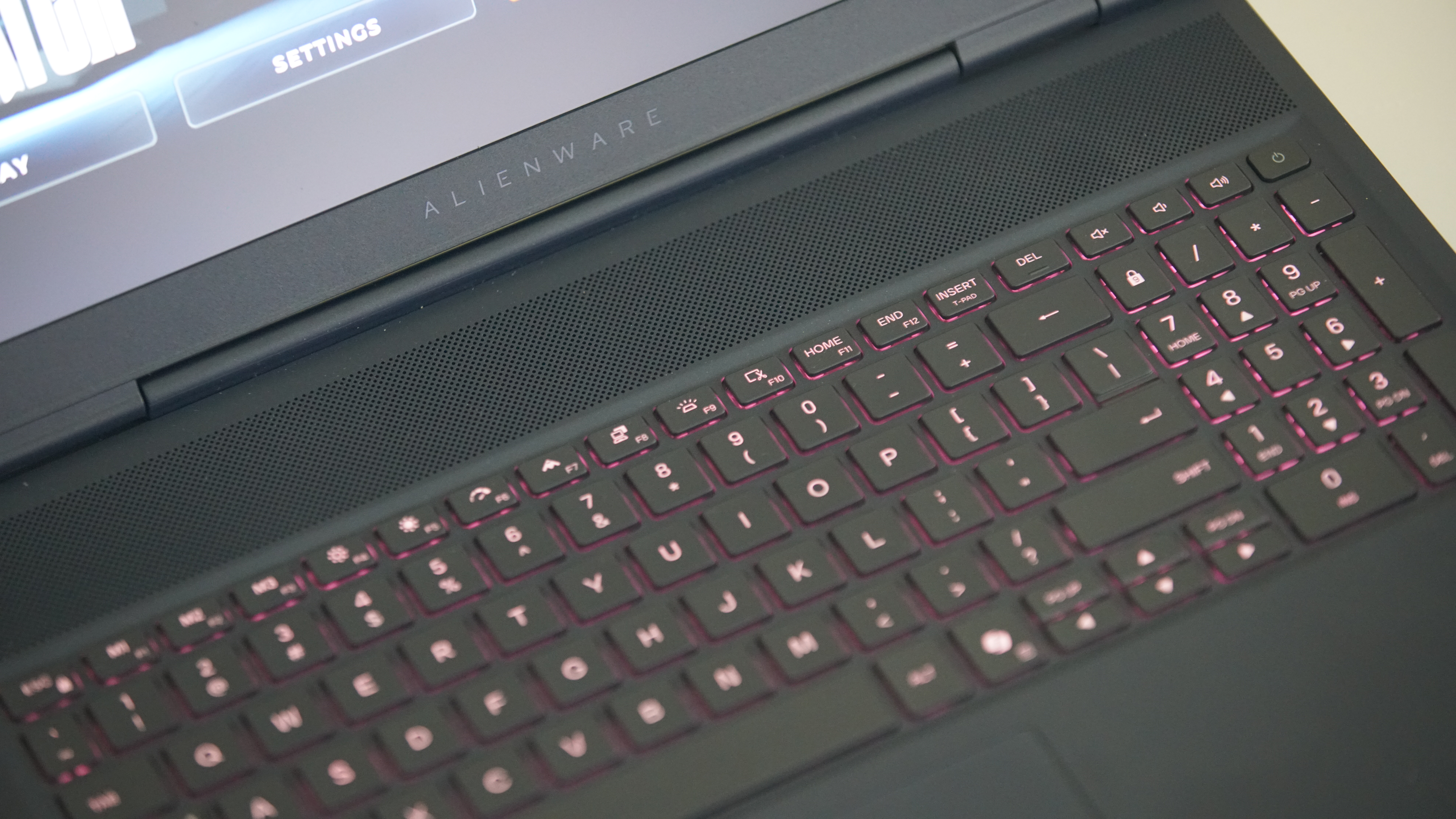 Alienware 16X Aurora on a desk