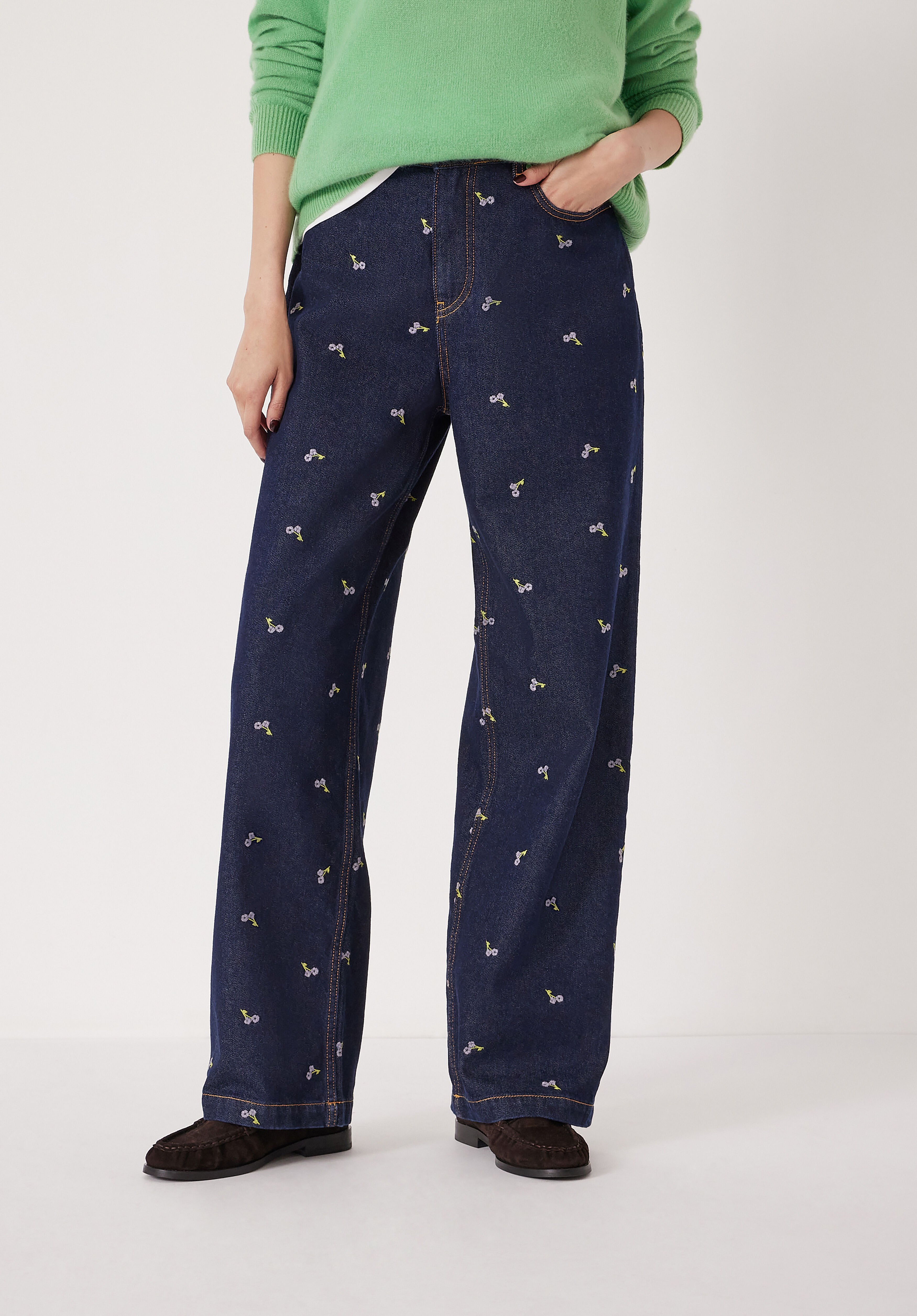 Romy Embroidered Floral Jeans