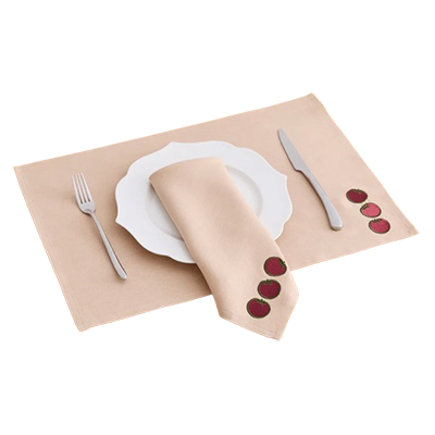 Bedthreads pink tomato napkins