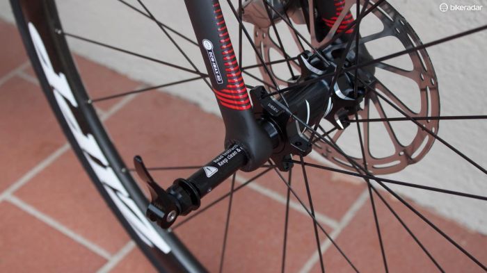 The RAT thru-axles make for easy and quick wheel removal