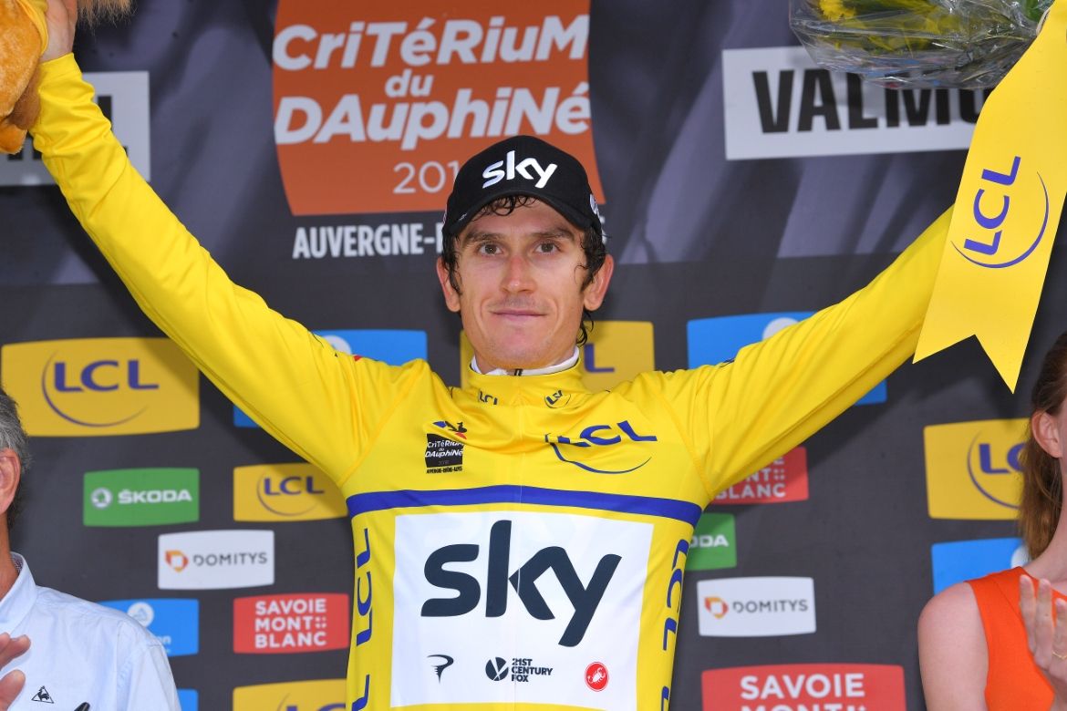Geraint Thomas (Team Sky) took the race lead