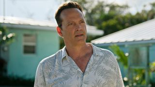 Vince Vaughn looking concerned in Bad Monkey.