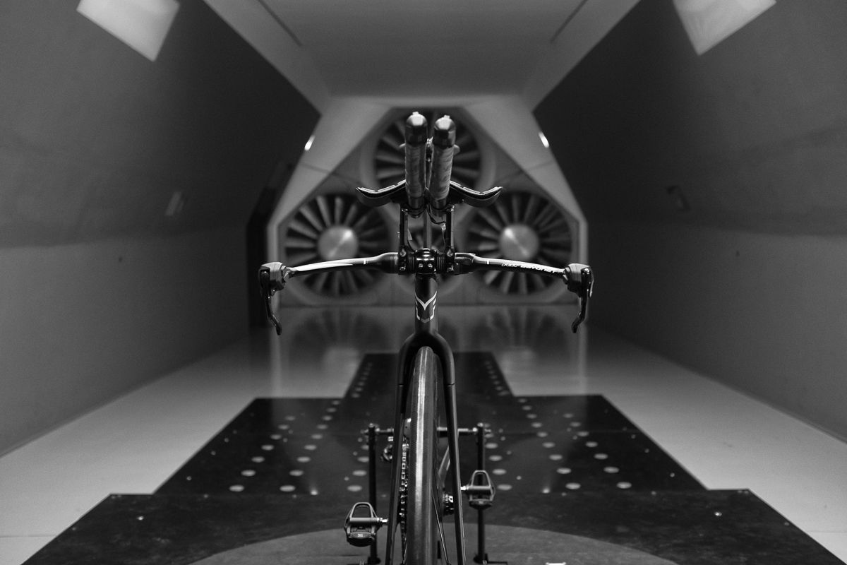 One of the Holowesko-Citadel Felt TT bikes is ready for testing
