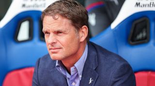 LONDON, ENGLAND - AUGUST 12: Frank de Boer head coach / manager of Crystal Palace during the Premier League match between Crystal Palace and Huddersfield Town at Selhurst Park on August 12, 2017 in London, England. (Photo by Robbie Jay Barratt - AMA/Getty Images)
