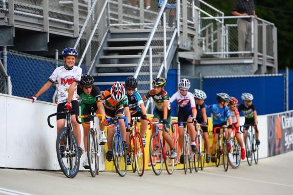 10-12 Men 1k Scratch Heat, One of the 10-12 Men 1k Scratch Heat boys line up for their race