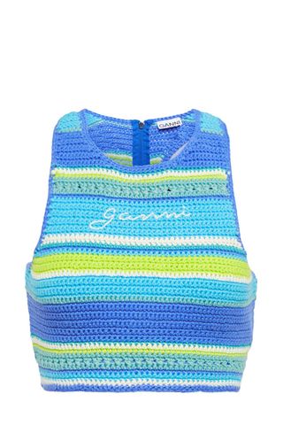 Ganni Crochet Bikini Top