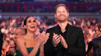 Prince Harry and Meghan Markle attend the closing ceremony of the 2023 Invictus Games in Düsseldorf, Germany