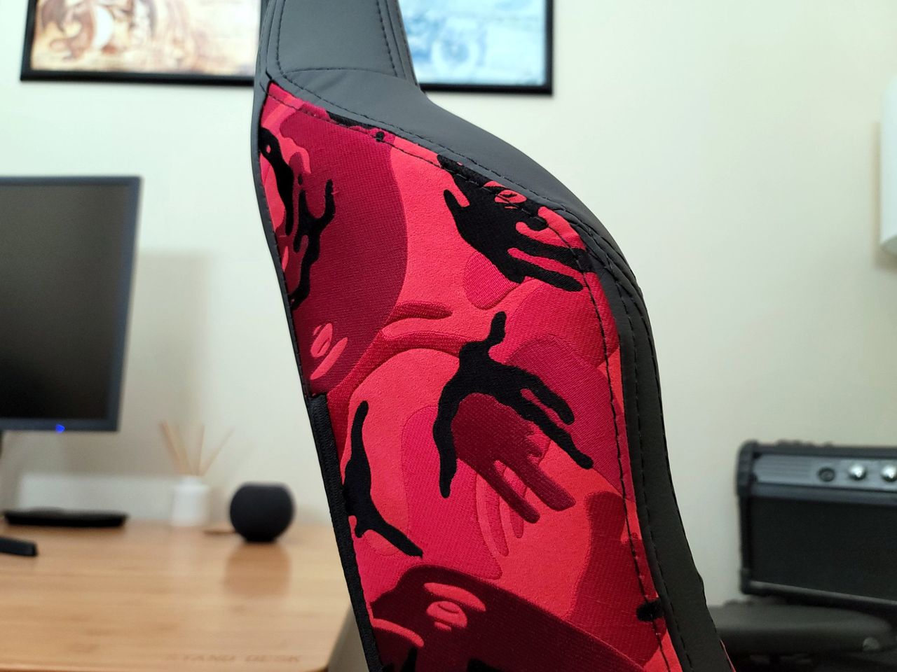 Secretlab Aape Red Gaming Chair Side Close
