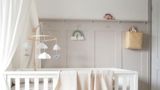 wall panelling in a nursery