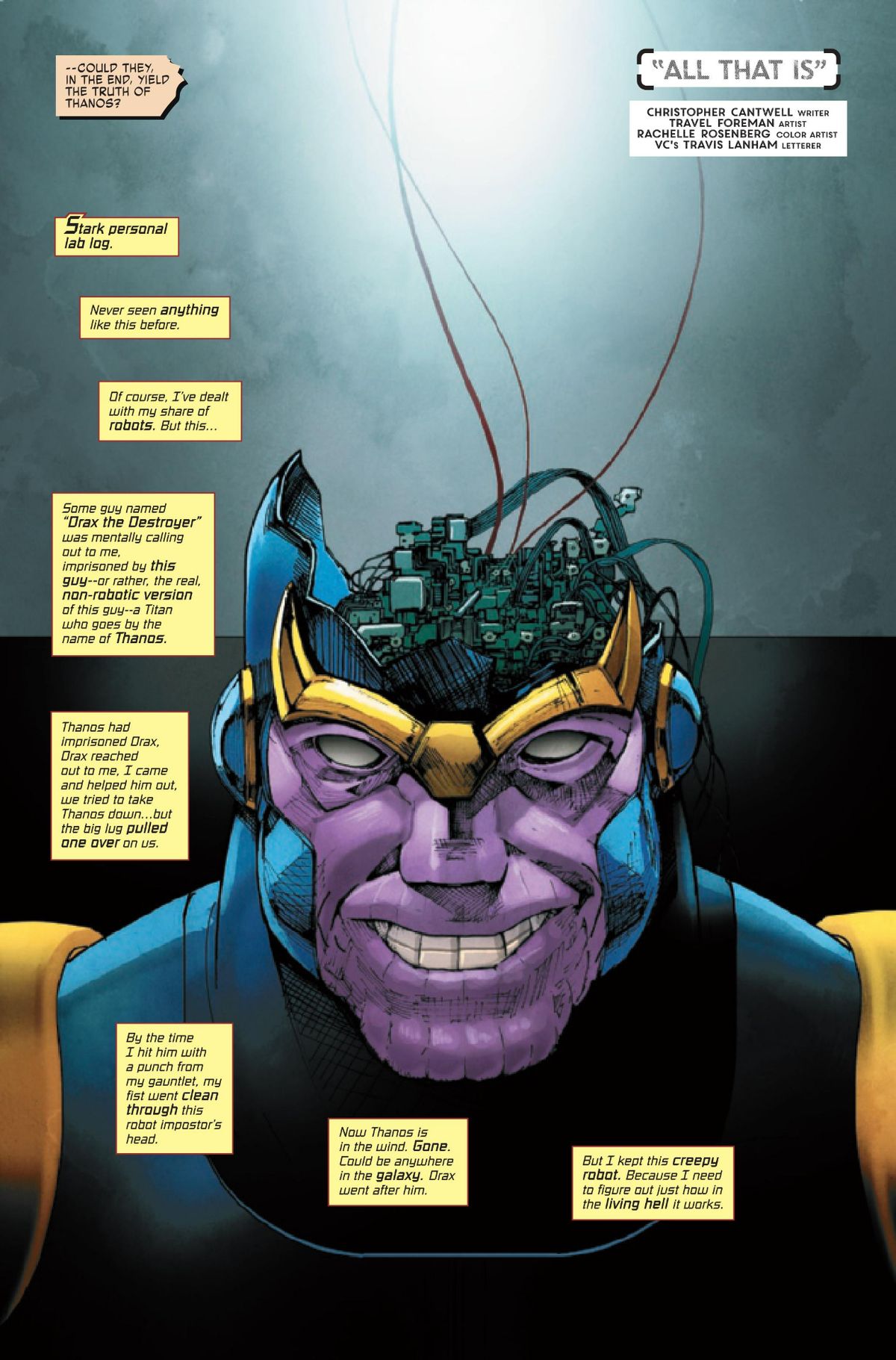 Thanos: Death Notes #1 art