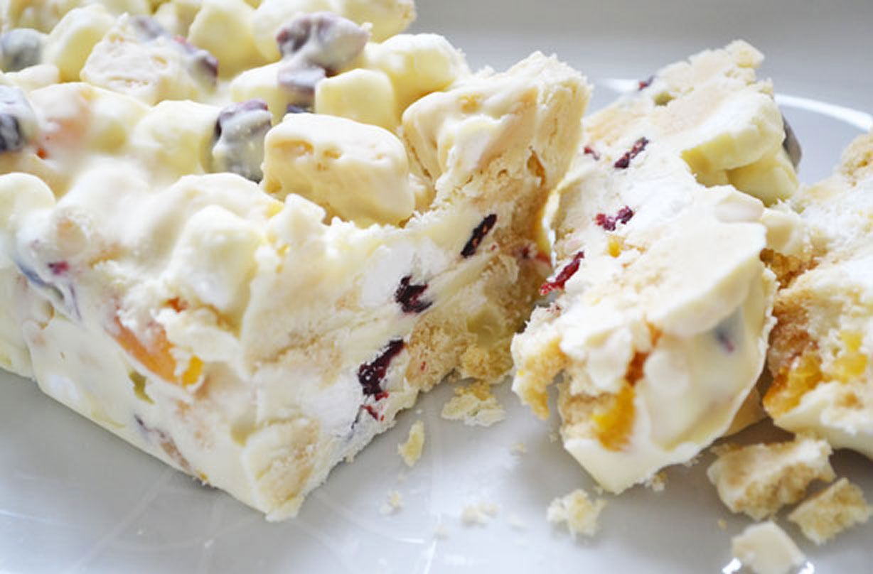 white chocolate rocky road