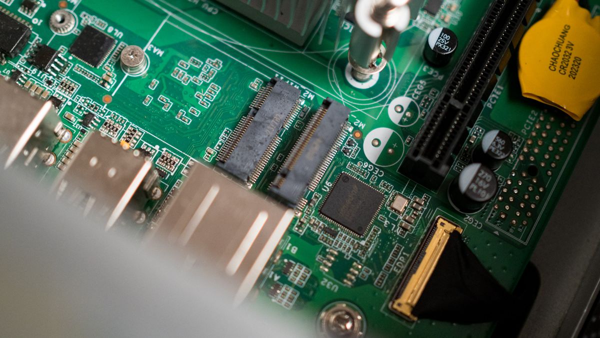 M.2 slot on ZimaCube NAS motherboard