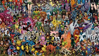 Can you name every single character on this massive X-Men #700 cover?