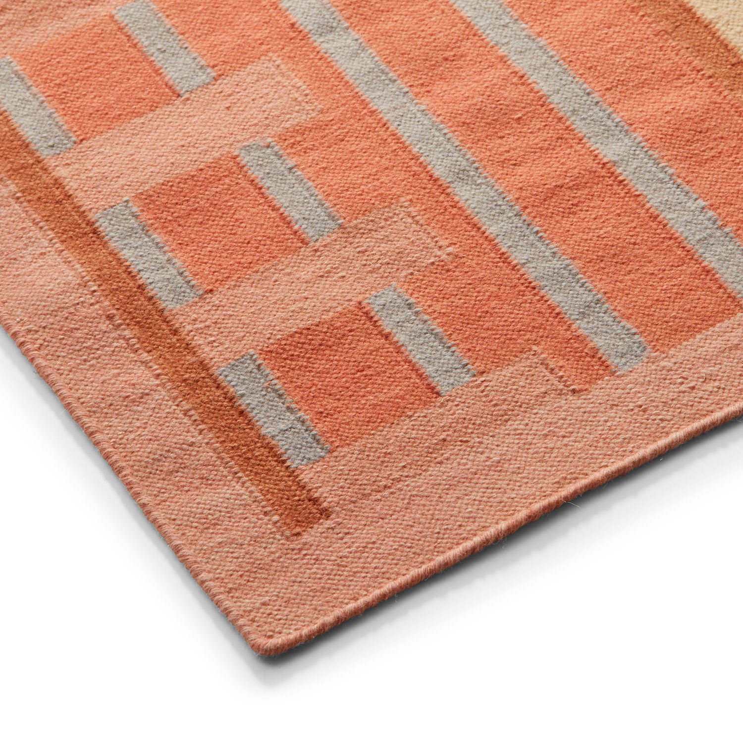 colourful geometric rug design by POoR Collective