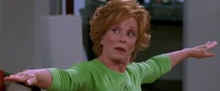 Two And A Half Men Holland Taylor stretching her arms horizontally