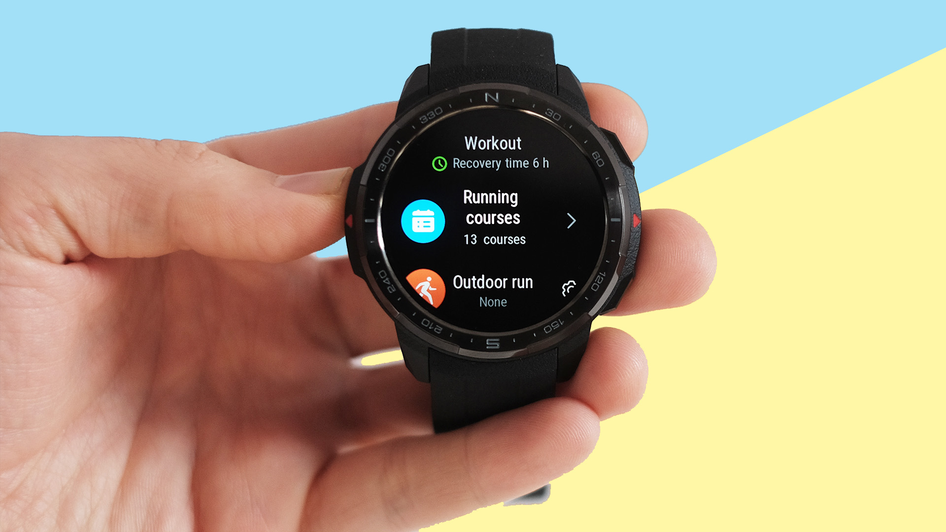 The Honor Watch GS Pro workouts screen